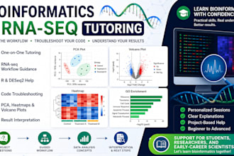 tutor you in bioinformatics and rnaseq