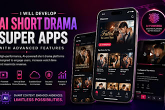 develop ai short drama super platform with advanced features