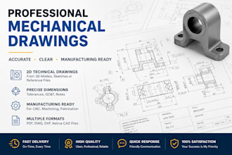 create accurate 2d mechanical drawings