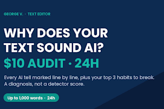 audit your text and show you exactly why it sounds ai