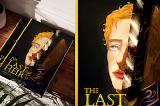 create a custom book cover illustration and digital art