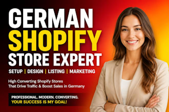 setup german shopify design germany shopify store german product listing website