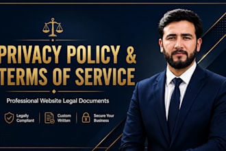 write your website privacy policy and terms of service