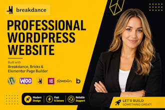 build breakdance builder website, breakdance bricks oxygen website, wordpress