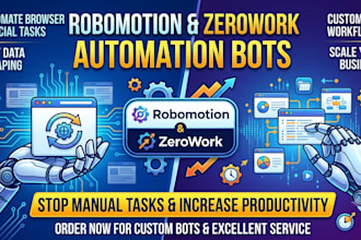 create web scraping and lead generation bots using zerowork and robomotion