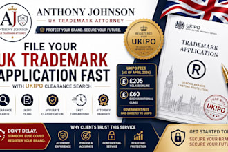 file your UK trademark application with ukipo and protect your brand name, logo