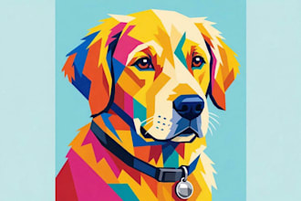 draw an awesome your pet into wpap pop art portrait style