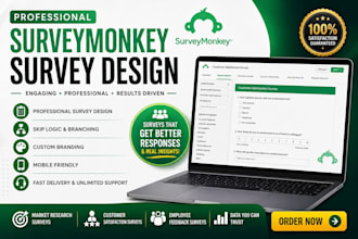 design  surveymonkey survey, questionnaire, market