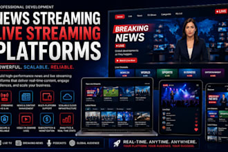 develop news streaming platform, live streaming platform