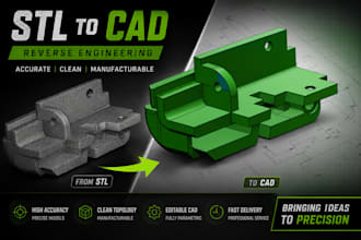 convert stl mesh or 3d scan into editable cad model