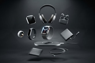 create photorealistic 3d product renders for smart devices, wearables and mobile