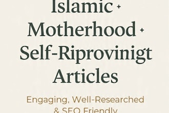 write islamic motherhood and self improvement articles