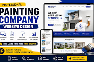design painting company website, painter website and painting contractor website
