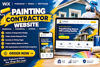 design painting company website, home service and painting contractor website