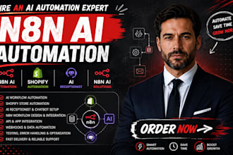 n8n ai automation, shopify automation, ai receptionist, n8n ai
