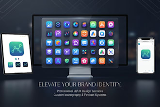 design a professional website favicon and app icon