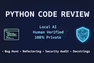 review and debug your python code with local ai plus human verification