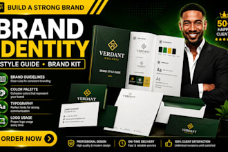 design a brand style guide, brand identity and brand guidelines