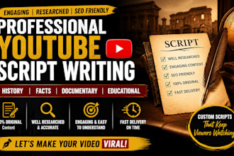 write engaging youtube scripts