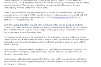 write fact checked study abroad content for south asians