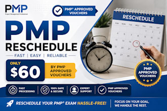 reschedule your pmp exam at the lowest cost with approved vouchers
