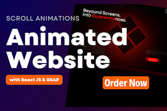 create gsap scroll animation, parallax effects and interactive website