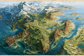 design a professional fantasy or historical map