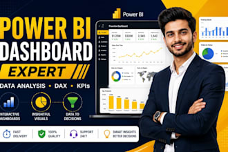 be your power bi expert for dashboards and data analysis