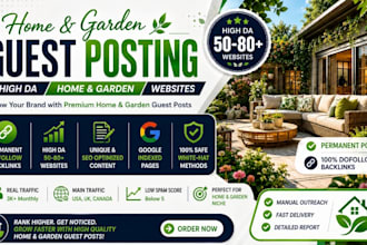 do guest posts on home and garden blogs with dofollow backlinks