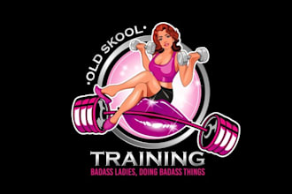 design super ladies only fitness gym logo