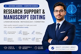 provide computer science research support and scientific manuscript editing