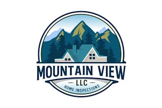 make real estate logo for mountain home inspection business