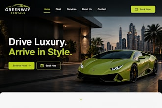 design wix car rental website exotic car rental website airpot transfer website