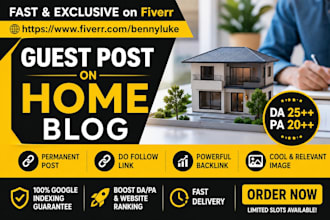 do high quality home improvment  backlinks low budget