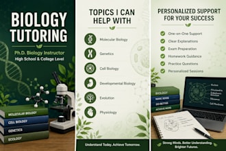 tutor you in molecular, cell, and developmental biology