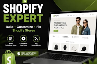 build, customize, and fix shopify stores professionally