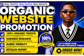 do website traffic organic promotion ecommerce marketing to increase sales