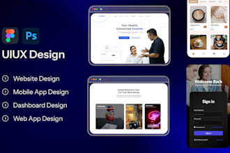 design website and mobile app uiux