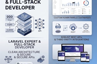 develop custom laravel web application and rest api
