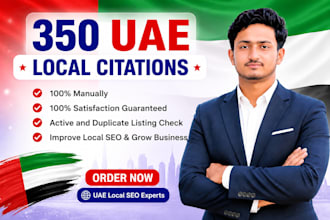 do manually build 350 uae local citations to boost local SEO