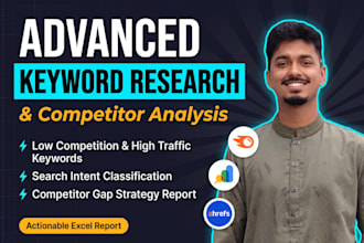 do advanced SEO keyword research and competitor analysis