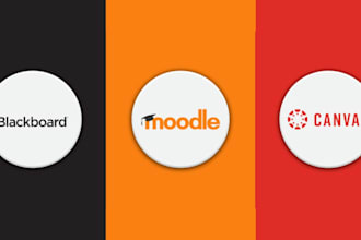 be your lms course tutor for canvas, blaclboard and moodle