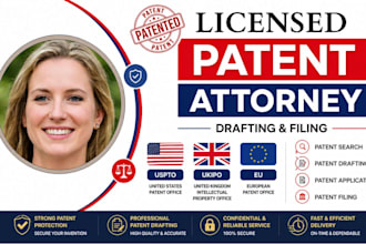 draft and file utility patent in US UK and eu