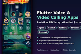 fix agora livekit webrtc bugs or integrate custom rtc sdk in flutter