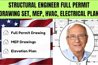 structural engineer full permit drawing set, mep, hvac, plumbing colorado plan
