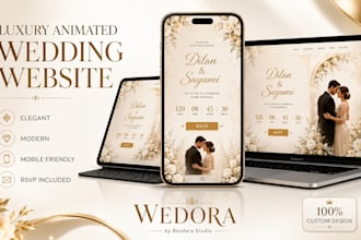 build a modern wedding website with countdown gallery and rsvp
