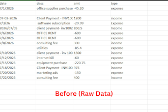organize and analyze your financial data in excel