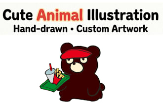 draw a cute custom animal illustration