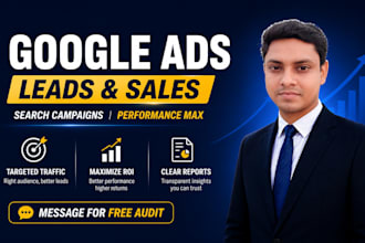 setup, audit and optimization google ads to improve roas