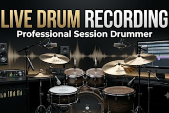 record professional live drum tracks for your song